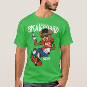 Retro Santa Cruz Beer Skateboarding Street T-shirt