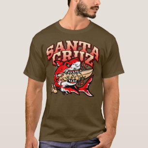 Retro Santa Cruz California Great White Shark Vs T-shirt