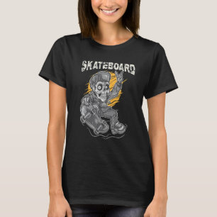 Retro  Santa Cruz Schaats Skateboarding Skull T-shirt
