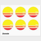 Retro Santa Cruz Sticker (Vel)