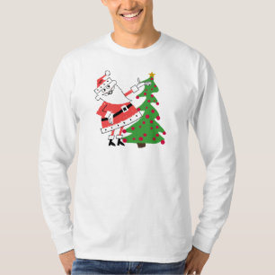 Retro Santa Holiday-overhemden en cadeautjes T-shirt