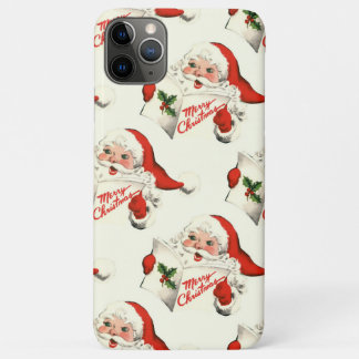 Retro  Santa iPhone 11 Pro Max de Geval van de Tel Hoesje