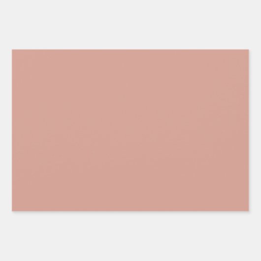 Retro Santa Pink & Sage Christmas Wrapping Sheets Inpakpapier Vel (Voorkant 2)