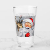 retro  Santa Render Holiday Glas (Voorkant)