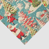 Retro Santa Wonderland 2 Tissuepapier (Detail)