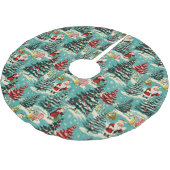 Retro Santa Wonderland Kerstboom Rok (Gekanteld)
