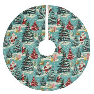 Retro Santa Wonderland Kerstboom Rok