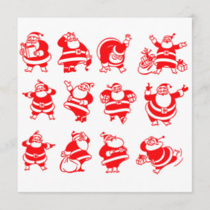 Retro Santas Kaart