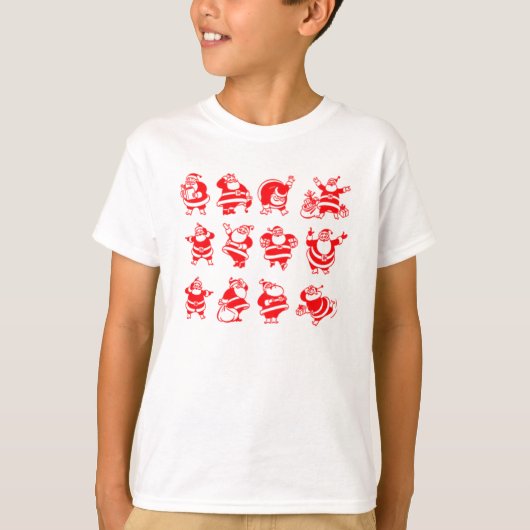 Retro Santas T-shirt (Voorkant)