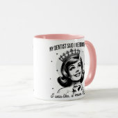 Retro Sarcastische Mok - Crown (Voorkant rechts)