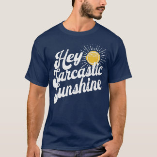 Retro Sarcastische Zonneschijn Vintage Humor Kunst T-shirt