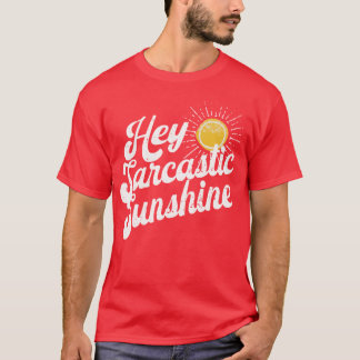 Retro Sarcastische Zonneschijn Vintage Humor Kunst T-shirt