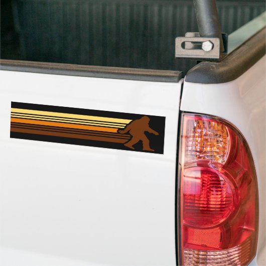Retro Sasquatch Bumpersticker (Op Truck)