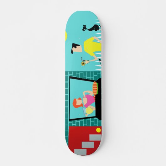 Retro Saturday Morning Skateboard (Devant)