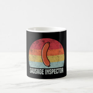Retro Sausage Inspector - Weiner Lover Koffiemok