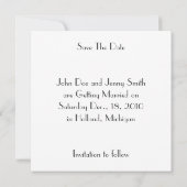 Retro SAVE THE DATE AANKONDIGING GEMAKKELIJK aan t (Achterkant)