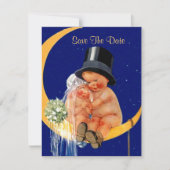 Retro SAVE THE DATE AANKONDIGING Gemakkelijk aan t (Voorkant)