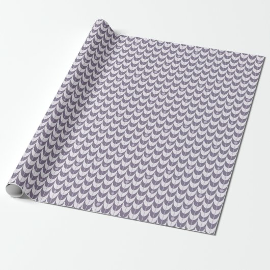 Retro Scallop Geometric Pattern Cadeaupapier (Uitgerold)