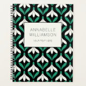 Retro Scandi Mid Century Modern Sneeuwdruppelpatro Planner (Voorkant)