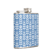 Retro Scandinavian Blue Pattern Heupfles (Rechts)
