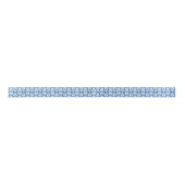 Retro Scandinavian Blue Pattern Lint (Voorkant)