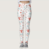 Retro Scandinavische Hygge Leggings (Voorkant)