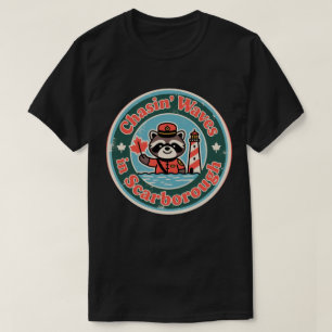 Retro Scarborough Wasbeer Golven T-shirt