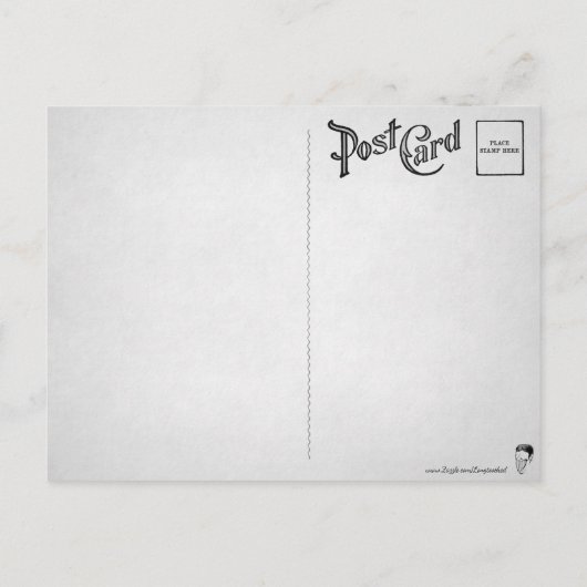 Retro Scary Witch Briefkaart (Achterkant)