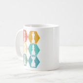 Retro  schaakstukken Sunset Koffiemok (Voorkant links)