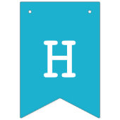 Retro Schaatsen Verjaardagsfeest Vlaggetjes (Tweede vlag)