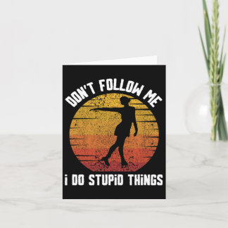 Retro Schaatsen Wintersport Skiën Schaats Do not F Kaart