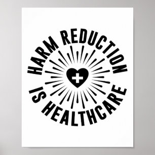 Retro Schadereductie Is Gezondheidszorg Overdosis Poster