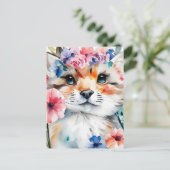  retro schattig ontwerp voor kinderen briefkaart (Staand voorkant)