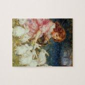 Retro Schattige Dieren Pasen Legpuzzel (Horizontaal)