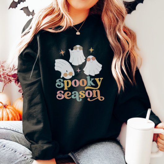 Retro Schattige Ghost Halloween Sweatshirt