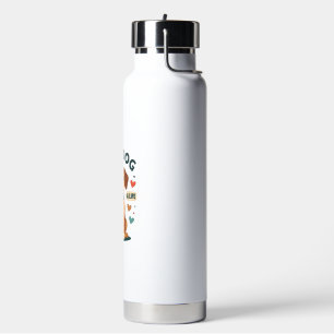 Retro Schattige Reddingshond Save A Life Cartoon P Waterfles
