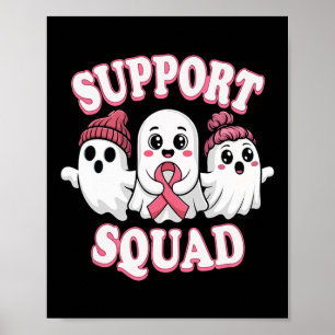 Retro Schattige Skeleton Hand Boop Dog Funny Hallo Poster