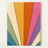 Retro Schattigee gepersonaliseerde regenboog Frans Planner (Achterkant)