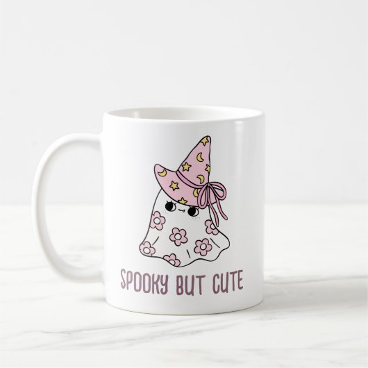 Retro Schattigee Girly Halloween Ghost Mok (Links)
