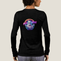 Retro Schattigee Halloween Ghost Artwork – Neon