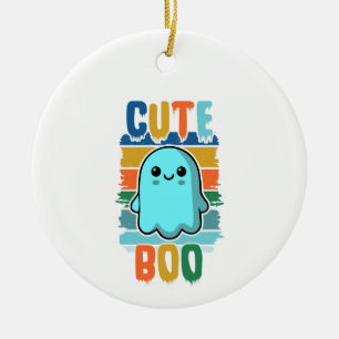 Retro  Schattigee Halloween Ghost Keramisch Ornament
