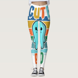 Retro Schattigee Halloween Ghost Leggings