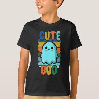 Retro Schattigee Halloween Ghost T-shirt