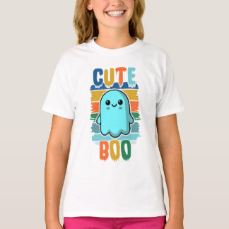 Retro Schattigee Halloween Ghost T-shirt