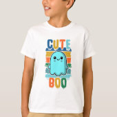 Retro Schattigee Halloween Ghost T-shirt (Voorkant)