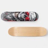 Retro Schedel Skateboard (Horizontaal)
