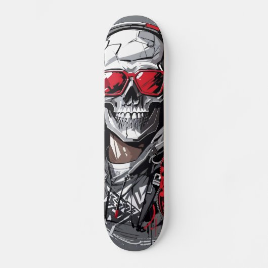 Retro Schedel Skateboard (Voorkant)