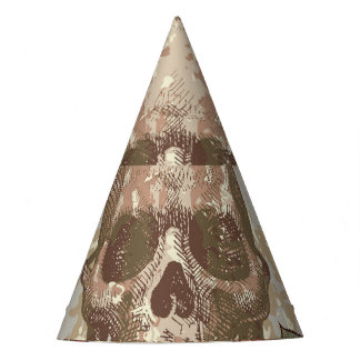 Retro schedels en Rozen Ornament Feesthoedjes