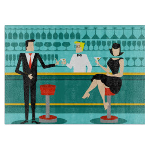 Retro Scherpe Raad van de Cocktailbar Snijplank