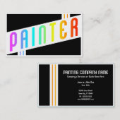 retro schilder visitekaartje (Voorkant / Achterkant)